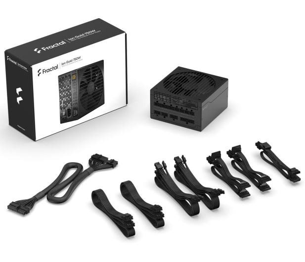 FRACTAL DESIGN Ion Gold 750W 80+ PLUS GOLD Full modular czarny FD-P-IA2G-750 - 642796 - zdjęcie 7